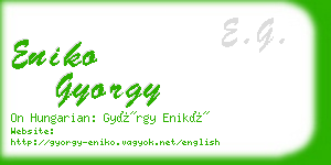 eniko gyorgy business card